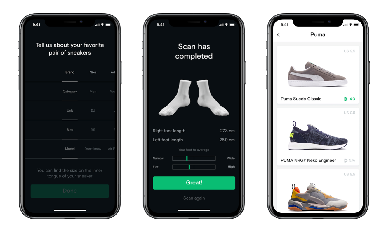 Nike Fit app